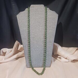 Green Jade and Gold Necklace